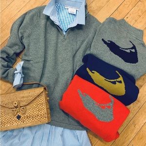 Nantucket Island 1/4 Zip Sweater Bundle Sz S